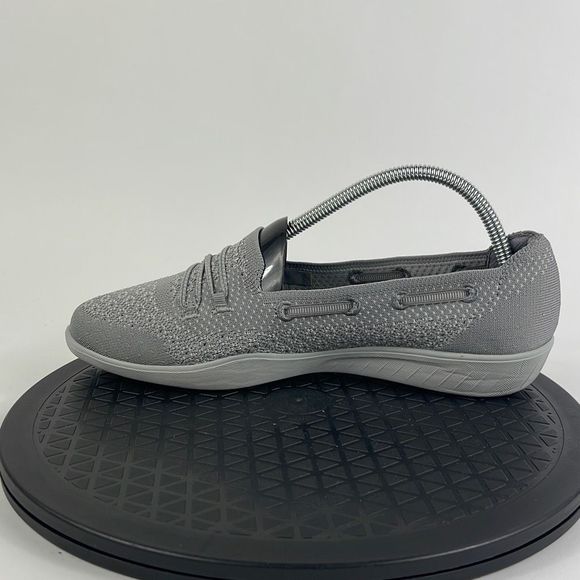 Skechers Newbury ST Gray Comfort Slip On Shoes 100174 Women’s Size 9.5 - Picture 9 of 12